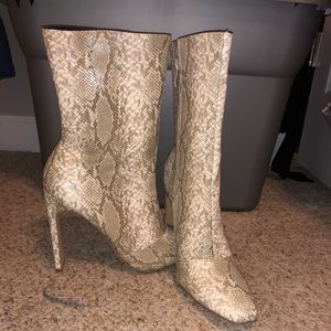 Snake Skin Booties